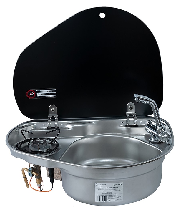 Варочная панель комбинированная с мойкой Libhof MO 8821R Tap+