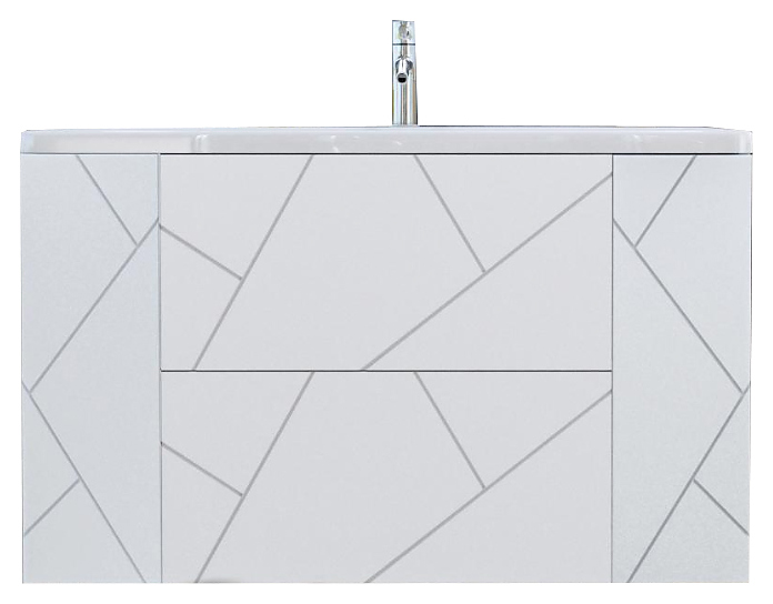 Тумба под раковину БРИКЛАЕР Кристалл 90 см белая