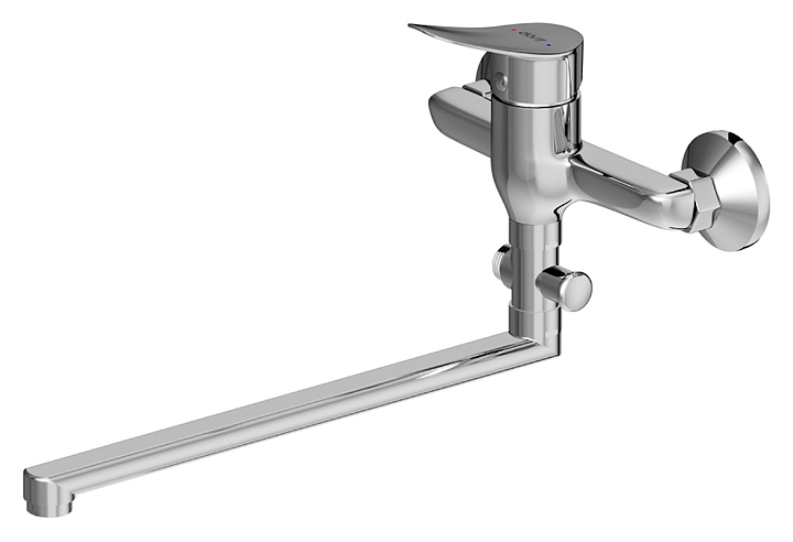 Смеситель для ванны с душем Dorff Norma D1095000 с душевым гарнитуром, хром