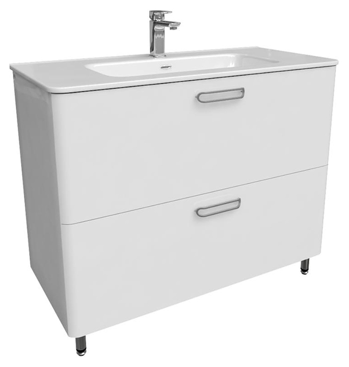 Тумба с раковиной IDDIS Brick BRI10WFi95K 100 см напольная