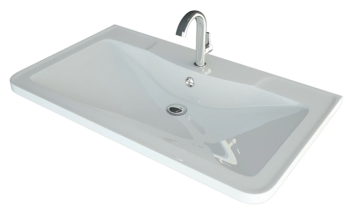 Раковина Andrea Atlantica-1000 100х45,5 см, белая