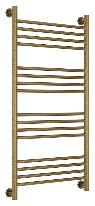 Полотенцесушитель водяной Сунержа Богема+ 100x50 см с прямой перемычкой, состаренная бронза