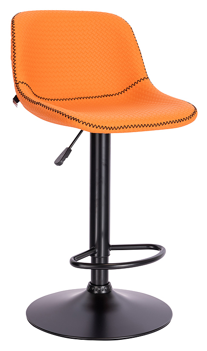 Стул Everprof Smile Black экокожа, оранжевый