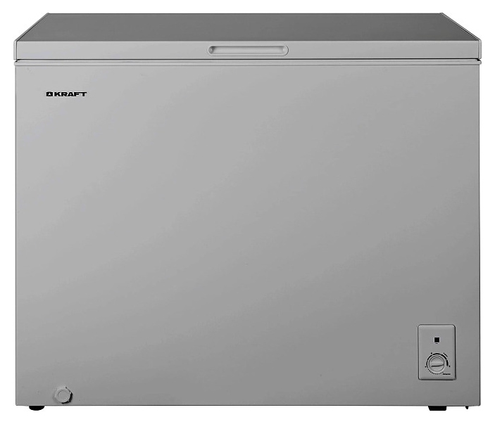 Ларь морозильно-холодильный Kraft BD (W)-280SRX серебристый