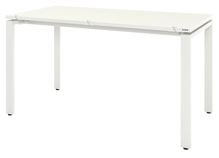Стол офисный прямой ZAMM Формат 60х30 ТР с пропусками 1400х800, белый
