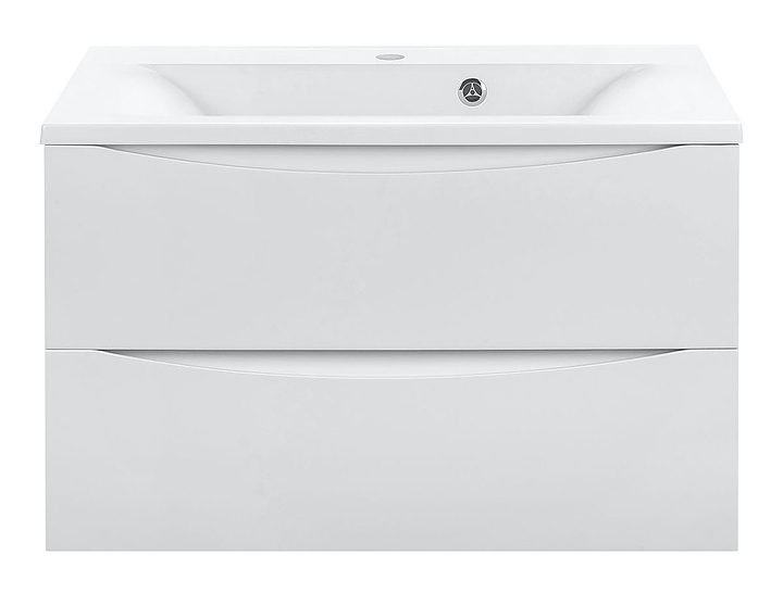 Тумба под раковину Vincea Mia 800 G.White 79х44,3 см, подвесная, белая глянцевая