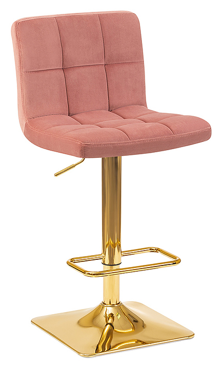 Стул барный DOBRIN 5016-LM-N GOLDIE (пудрово-розовый, золото) 2 шт.