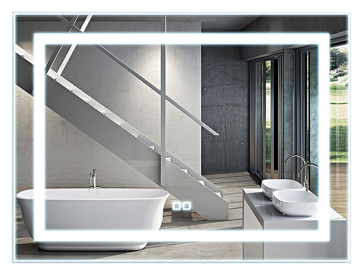 Зеркало Vincea LED VLM-2C120 120×80 см, c подсветкой, сенсорным выключателем и диммером