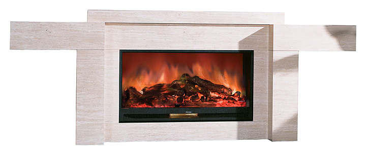 Камин Glenrich Европа Delux P 86 беленый дуб