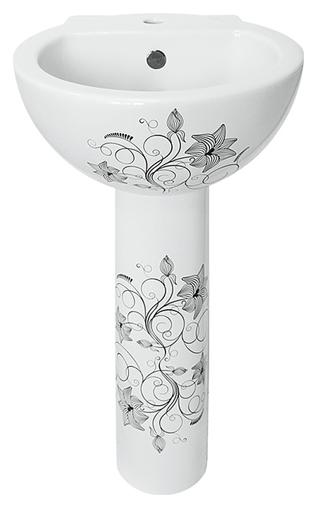 Пьедестал для раковины SANITA LUXE Art Flora ARTSLPD10, белый