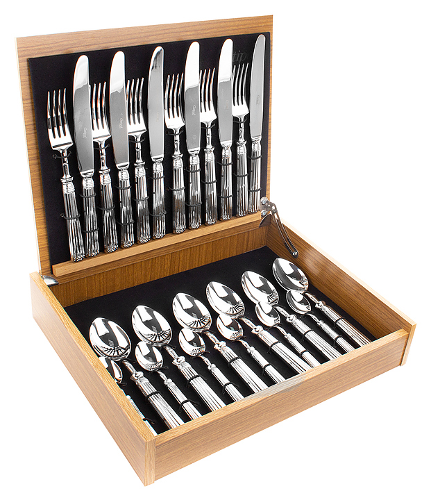 Набор столовых приборов CUTIPOL Line L.006 24 шт. на 6 персон, зеркальная сталь