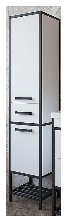 Шкаф-пенал Sanflor Норд правосторонний, белый матовый