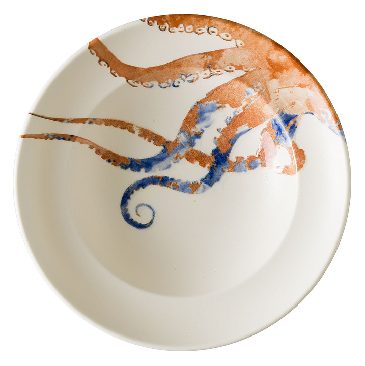 Тарелка глубокая Bonna Aquelis осьминог 79391 Гурмэ d 240 мм h 52 мм