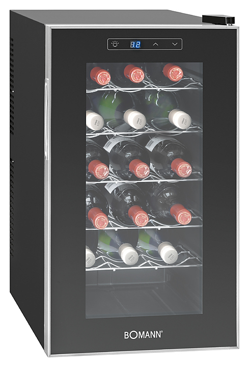 Винный шкаф Bomann KSW 345 серебристый