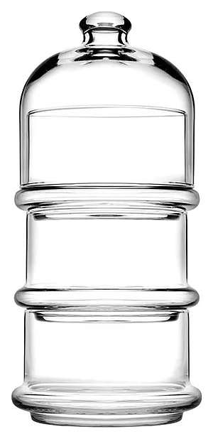 Набор емкостей для десерта Pasabahce 96815 «Вилла» (3 шт.) 505 мл d=94/118 мм h=261 мм (стекло) с крышкой прозрачные