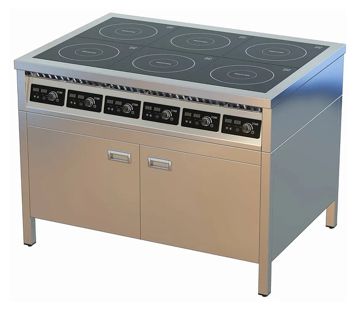 Плита индукционная ЦМИ ПИ-6ТДР закрытая, распашные двери