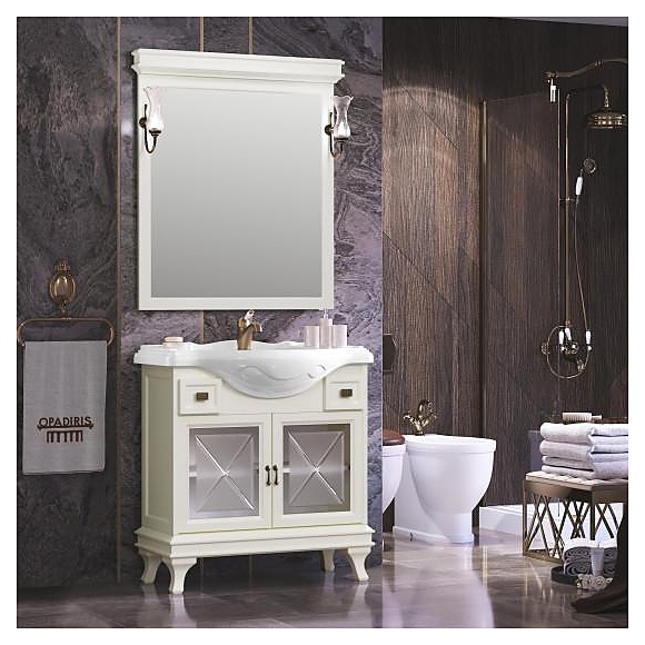 Гарнитур напольный OPADIRIS Борджи 85, 4 предмета, слоновая кость