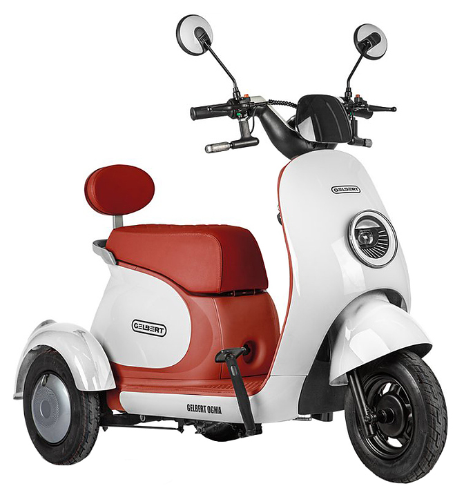 Трицикл Rutrike Gelbert Ogma бело-красный