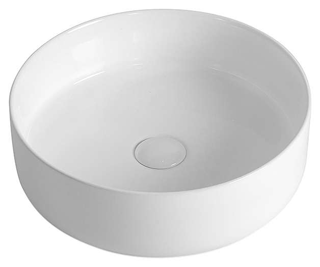 Раковина накладная Mira MR-4012 40х40 см, без отв. под смеситель, керамика