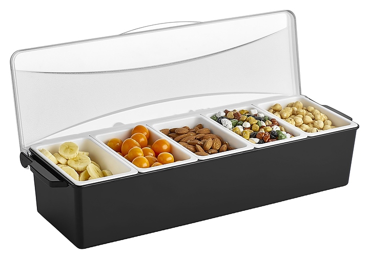 Контейнер для фруктов, специй и соусов Gastroplast GSE-05 5х0,45 л (полипропилен / поликарбонат)