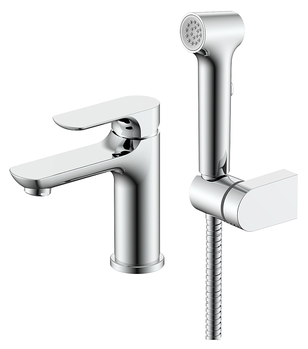 Смеситель для раковины Raglo R03.12 с гигиеническим душем