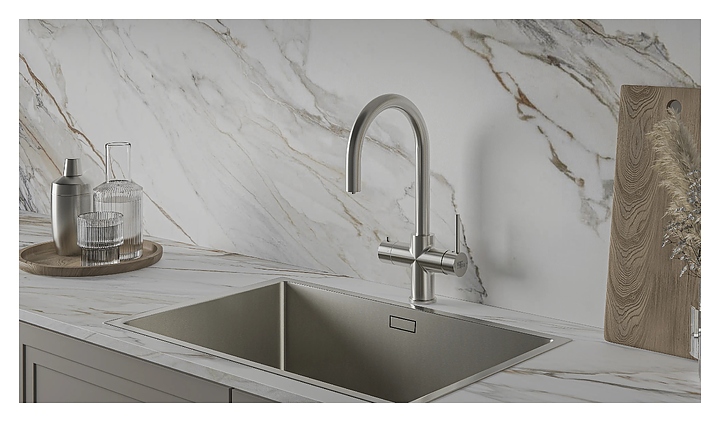 Система мгновенного кипячения воды 4 в 1 ArtisanTech Aquahot Milan BN, нержавеющая сталь