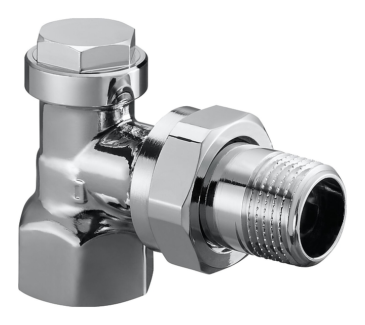 Вентиль запорный угловой Oventrop Combi C 1164554, ДУ 15, PN 10, Rp 1/2