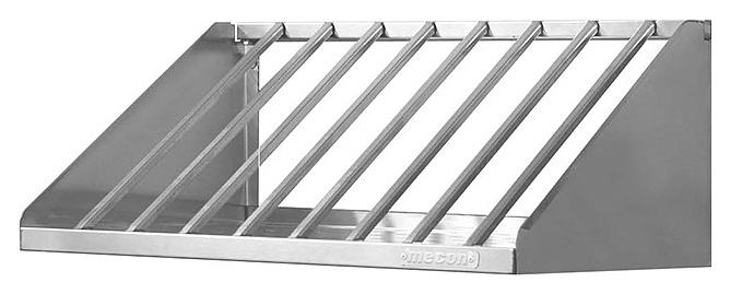 Полка кухонная для сушки досок Mecon Norma Inox СДВн 300х400х260 мм 4 ячейки вертикальная