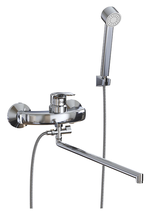 Смеситель для ванны с душем Mixline ML03-02 хром