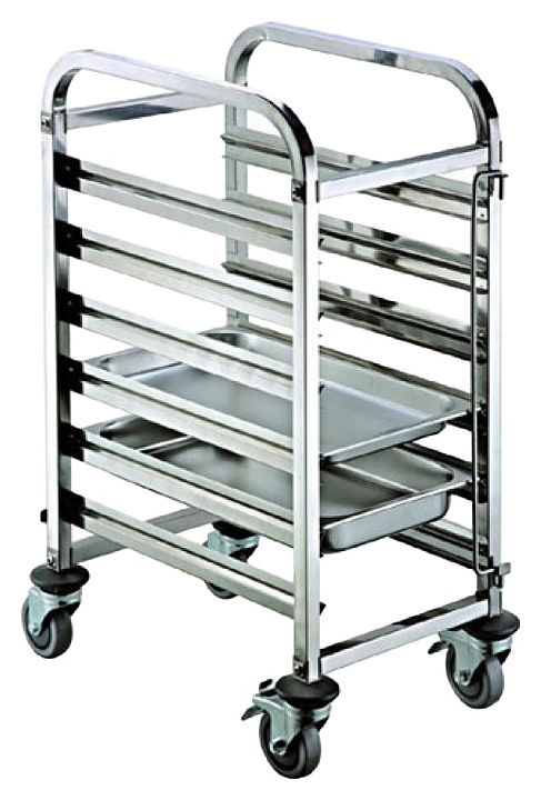 Тележка-шпилька для гастроемкостей Restopit рп544 380х550х1000 мм 6 уровней GN1/1 (нерж. сталь)