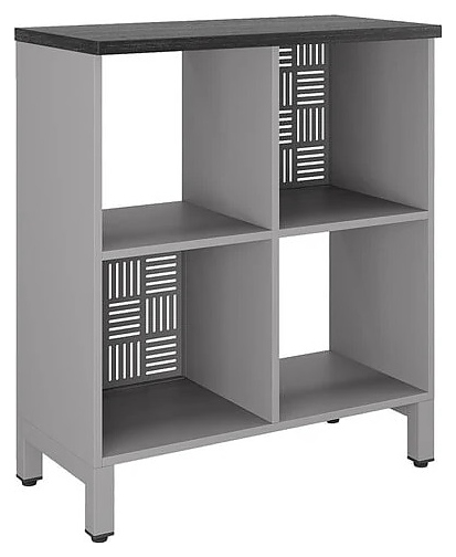 Стеллажная система КОБОР SQ-2Х2 aluminum/wood