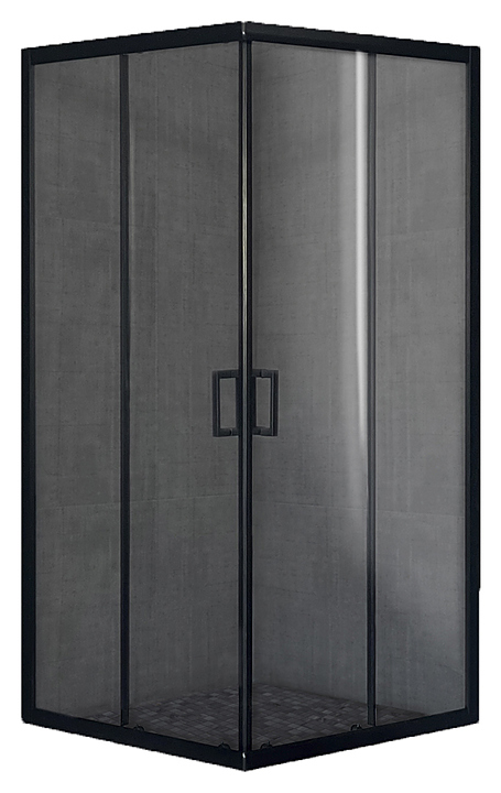 Уголок душевой Royal Bath RB HPD-T-BL 110x120x185 см, прозрачное , чёрный профиль