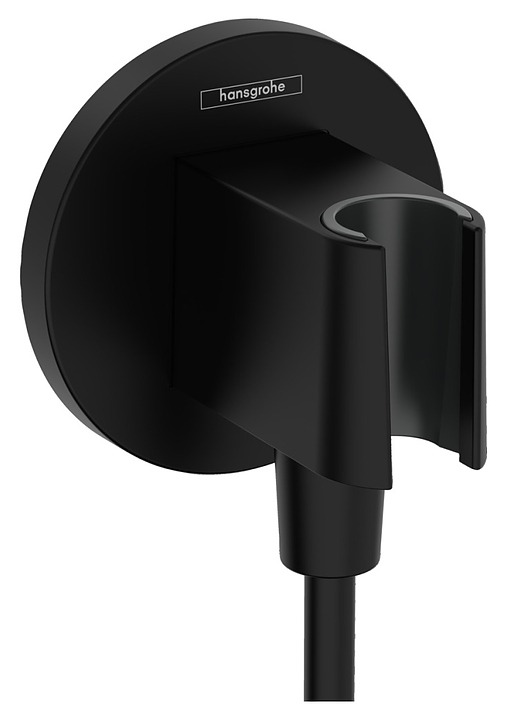 Шланговое подсоединение Hansgrohe HG Fixfit S 26888670 с держателем душа, матовый черный