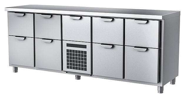Стол холодильный HappyChef TC BD 2-2-CBR-2-2
