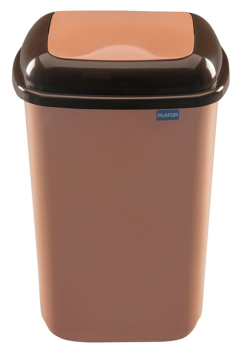 Контейнер для мусора PLAFOR Quatro 28 л коричневый