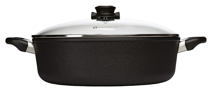 Сотейник Swiss Diamond XD 6932IC (32 см) двуручный с крышкой индукционный