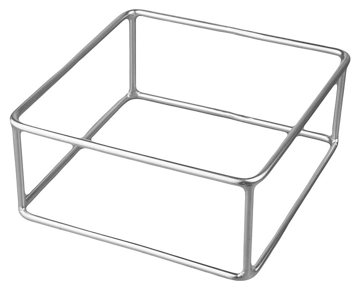 Подставка фуршетная P.L. Proff Cuisine RWSQ01 18х18х8 см (нерж. сталь)