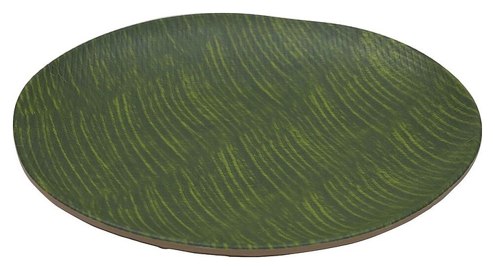 Блюдо сервировочное P.L. Proff Cuisine JW31210-TAI Green Banana Leaf 26х3,5 см (меламин) круглое