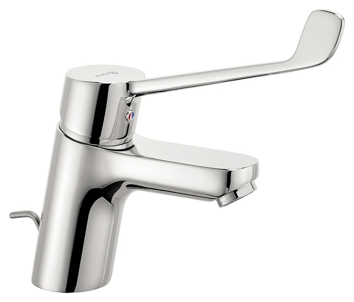 Смеситель медицинский для раковины KLUDI Pure&Easy 372870565 с донным клапаном, хром