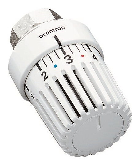Термостат Oventrop Uni LH 1011488, М 30х1.5, 8 - 38 °С, без нулевой отметки, белый