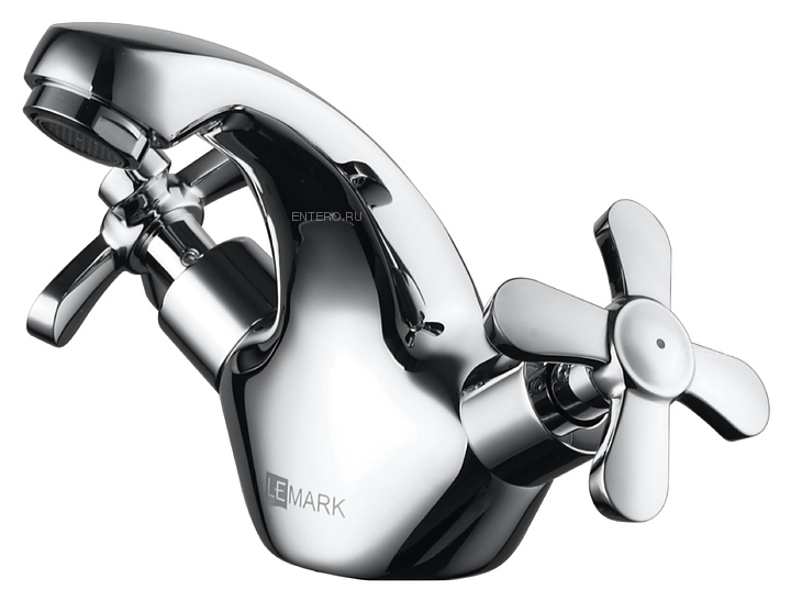 Смеситель для раковины LEMARK Partner LM6546C монолитный, двуручный, хром