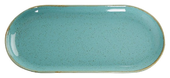 Блюдо овальное Porland Seasons 118130 300x150 мм бирюзовое
