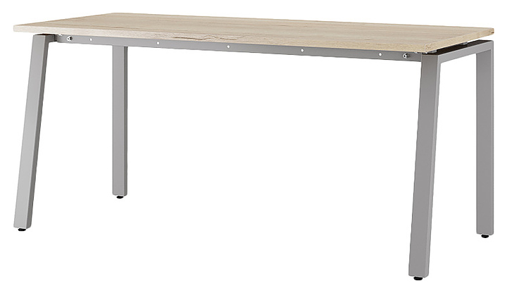 Стол офисный КОБОР AB-160/80 aluminum/natural