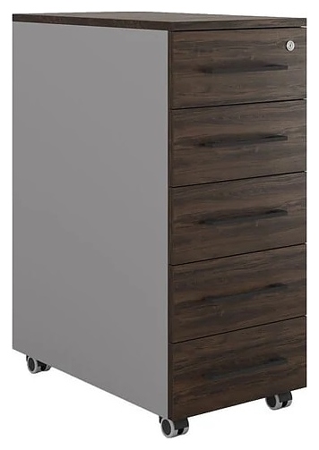 Тумба мобильная КОБОР TМ5-40/50 aluminum/charlston