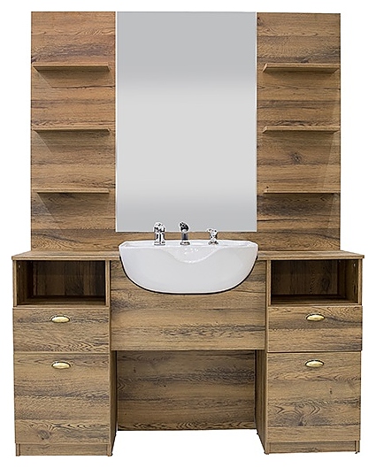 Зеркало парикмахерское Имидж Мастер BARBER STATION ХАРЛИ, сосна 58