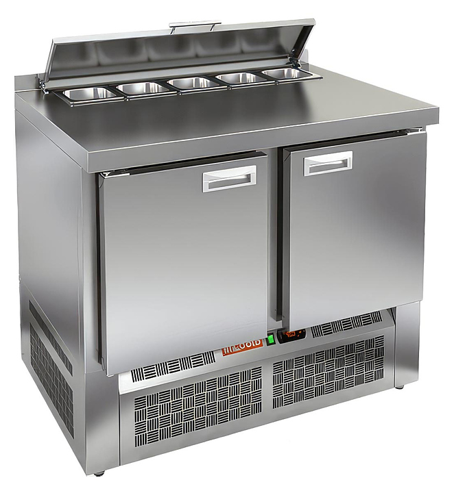 Стол для салатов HICOLD SLE2-11GN (1/6) с крышкой