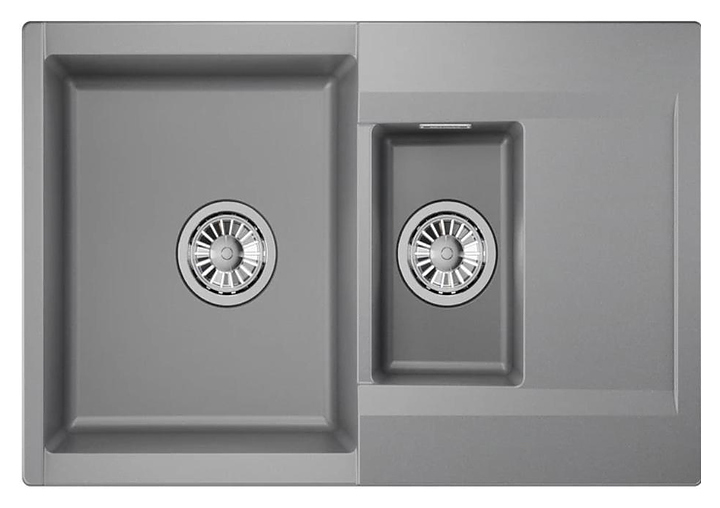 Мойка кухонная Granula ESTETICA 7808, алюминиум