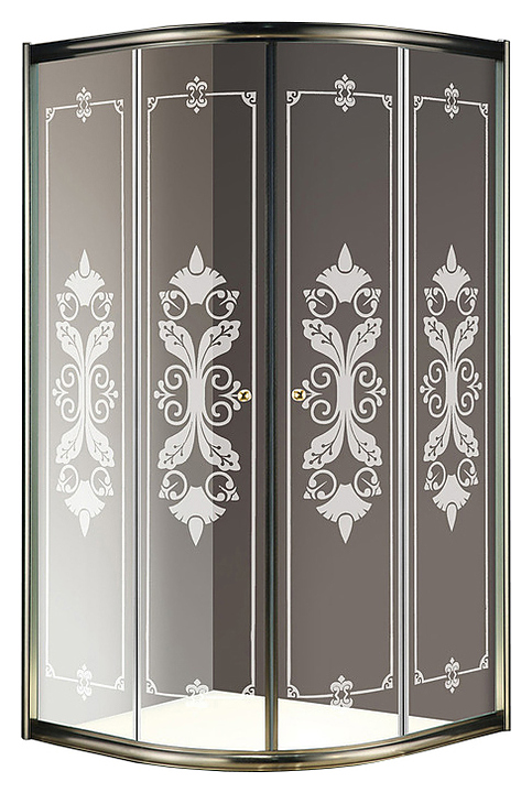 Уголок душевой CEZARES GIUBILEO-R-2-100-SCORREVOLE-CP-Br 100х100х195 см