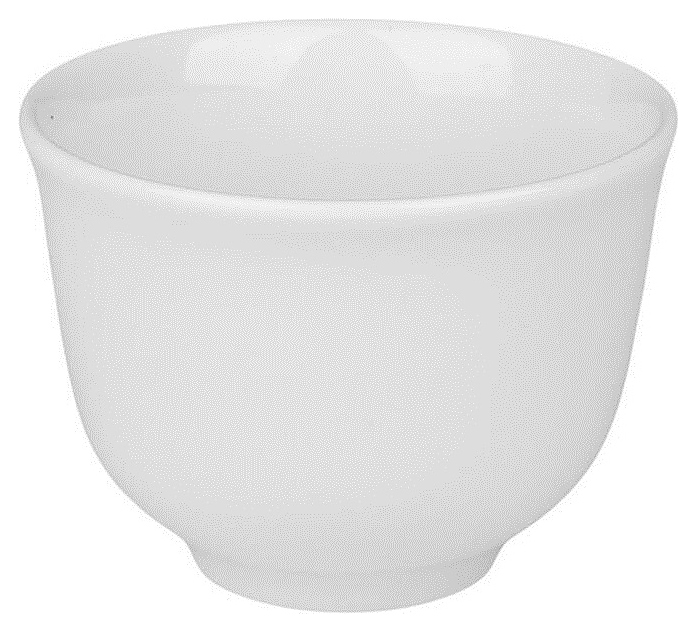 Чашка чайная P.L. Proff Cuisine F2408 60 мл d=6 см h=4,4 см (фарфор) белая