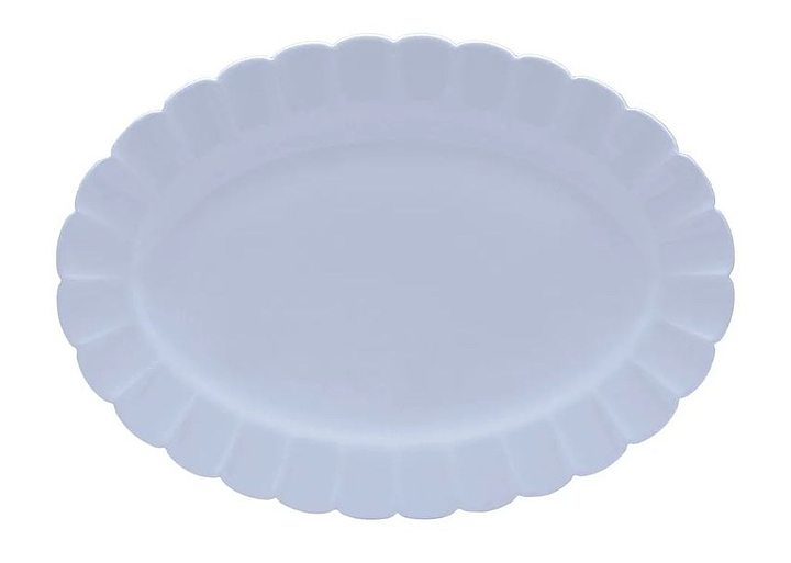 Блюдо овальное Oxford FLORA ASTER 152425 42х30х2.5 см белый